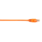 Black Box Connect Cat.6 UTP Patch Network Cable - 5 ft Category 6 Network Cable for Network Device - First End: 1 x RJ-45 Network - Male - Second End: 1 x RJ-45 Network - Male - 1 Gbit/s - Patch Cable - Gold Plated Contact - CM - 26 AWG - Orange