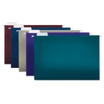 Office Depot Brand 2-Tone Hanging File Folders, 1/5 Cut, 8 1/2in x 14in, Legal Size, Assorted Colors, Box Of 25 Folders