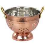 Gibson Home Rembrant Stainless Steel Mini Colander, 5-3/4in, Copper