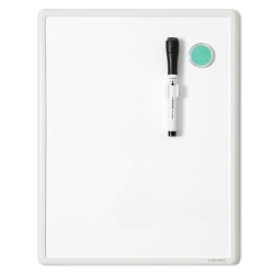 U Brands Magnetic Unframed Dry-Erase Whiteboard, 11in x 14in, White Aluminum Frame