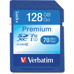 Verbatim Premium UHS-I Class 10 SDXC Memory Card, 128GB