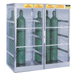 Justrite Cylinder Storage Locker, 10 - 20 Cylinders