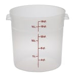 Cambro Translucent Round Food Storage Containers, 18 Qt, Pack Of 6 Containers