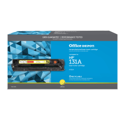 Office Depot Brand Remanufactured Yellow Toner Cartridge Replacement For HP 131A