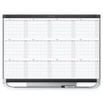 Quartet Prestige 2 Magnetic Dry-Erase 12 Month Calendar Board, 36in x 24in, Total Erase Surface