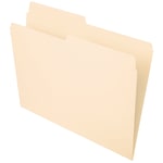 Office Depot Brand File Folders, 1/2 Cut, Letter Size, Manila, Pack Of 100