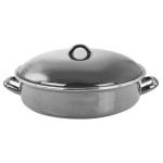 Gibson Home Steel Braiser Pan, 5 Qt, Gray