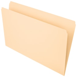 Office Depot Brand File Folders, Straight Cut, Legal Size, Manila, Pack Of 100