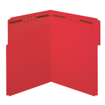 Office Depot Brand Color Fastener File Folders, Letter Size (8-1/2in x 11in), 2in Expansion, Red, Box Of 50