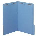 Office Depot Brand Color Fastener File Folders, Legal Size (8-1/2in x 14in), 2in Expansion, Blue, Box Of 50