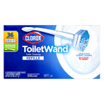 Clorox Toilet Wand And Refills Kit, 15-3/4in, Pack Of 36 Refills