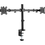 Amer Desk Mount for Monitor, Flat Panel Display - 2 Display(s) Supported - 32in Screen Support - 17.64 lb Load Capacity - 75 x 75, 100 x 100