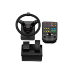 Logitech Heavy Equipment Bundle - Wheel and pedals set - wired - for PC