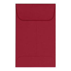 LUX Coin Envelopes, #1, Gummed Seal, Garnet, Pack Of 250