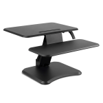 Mount-It! MI-7957 Height-Adjustable Standing Desk Riser, 6-1/8inH x 27inW x 7inD, Black