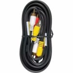 RCA RCA Audio/Video Cable - 6 ft RCA A/V Cable for Audio/Video Device, Camcorder, TV - First End: RCA Audio/Video