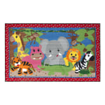 Flagship Carpets Cutie Jungle Rug, Rectangle, 5ft x 8ft, Multicolor