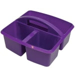 Romanoff Small Utility Caddies, 9 1/4inH x 9 1/4inW x 5 1/4inD, Purple, Pack Of 6