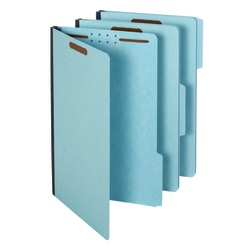 Pendaflex Pressboard Expanding Folders, 2in Expansion, 8 1/2in x 14in, Legal, Blue, Box of 25