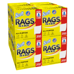 Scott Rags In A Box, 9in x 12in Sheet Size, White, Box Of 200 Rags