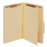 Pendaflex Manila Pressboard Classification Folders, 1/5 Tab Cut, Legal Size, Manila, Box Of 10