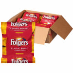 Folgers Classic Roast Coffee Filter Packs, 0.9 Oz, Box Of 40 Packs