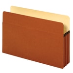 Pendaflex File Pockets, 3 1/2in Expansion, Legal Size, 30% Recycled, Brown, Box Of 25 File Pockets