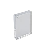 Azar Displays Acrylic Vertical/Horizontal Block Frame, 5in x 7in, Clear