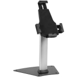 Mount-It! MI-3785 Stand With Cable Lock For 7.9 - 10.5in Tablets, Silver/Black