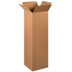 Partners Brand Tall Corrugated  Boxes, 12in x 12in x 40in, Kraft, Pack Of 15