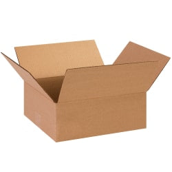 Partners Brand Flat Corrugated Boxes, 13in x 11in x 5in, Kraft, Pack Of 25