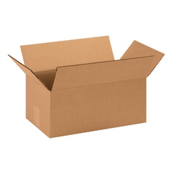 Partners Brand Corrugated Boxes, 14inL x 8inH x 6inW, Kraft, Pack Of 25