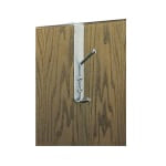 Safco Over-The-Door Coat Hook, 8 1/2inH x 1 1/2inW x 4 1/4inD, Silver