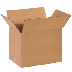 Partners Brand Corrugated Boxes, 14in x 10in x 10in, Kraft, Pack Of 25