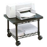 Safco Under-Desk Printer/Fax Stand, Black