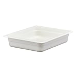 Cambro Camwear GN 1/2 Size 2in Food Pans, 2inH x 10-1/2inW 12-3/4inD, White, Set Of 6 Pans