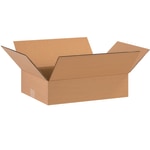 Partners Brand Flat Corrugated Boxes, 16in x 12in x 4in, Kraft, Pack Of 25