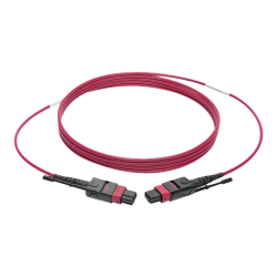 Tripp Lite MTP/MPO Multimode Patch Cable, 12 Fiber, 40/100 GbE, 40/100GBASE-SR4, OM4 Plenum-Rated (F/F), Push/Pull Tab, Magenta, 2 m (6.6 ft.)