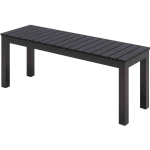 KFI Studios Eveleen Outdoor Bench, Black