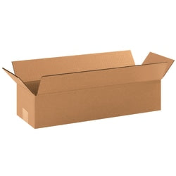 Partners Brand Long Corrugated Boxes, 18inL x 6inH x 4inW, Kraft, Pack Of 25