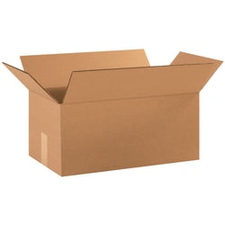 Partners Brand Corrugated Boxes, 18in x 10in x 8in, Kraft, Pack Of 25