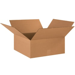 Partners Brand Corrugated Boxes, 18in x 18in x 8in, Kraft, Pack Of 25