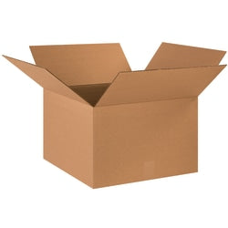 Partners Brand Corrugated Boxes, 18in x 18in x 12in, Kraft, Pack Of 20