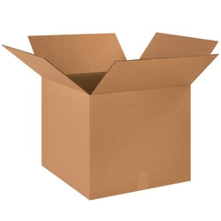 Partners Brand Corrugated Boxes, 18in x 18in x 16in, Kraft, Pack Of 20