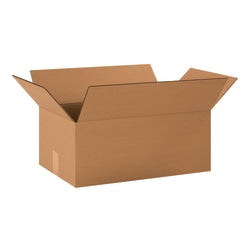 Partners Brand Corrugated Boxes, 20in x 12in x 8in, Kraft, Pack Of 20