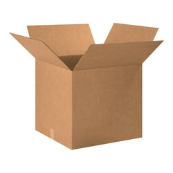 Partners Brand Corrugated Boxes, 20in x 20in x 18in, Kraft, Pack Of 10