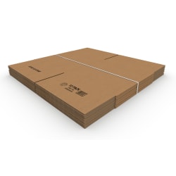 Office Depot Brand Corrugated Boxes, 20inL x 20inW x 20inH, Kraft, Pack Of 10