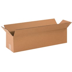 Partners Brand Long Corrugated Boxes, 24inL x 6inH x 6inW, Kraft, Pack Of 25