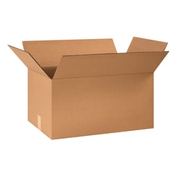 Partners Brand Corrugated Boxes, 24in x 14in x 12in, Kraft, Pack Of 20