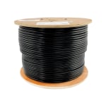 Eaton Tripp Lite Series Cat5e 350 MHz Solid Core Plenum-Rated (UTP) PVC Bulk Ethernet Cable - Black, 1000 ft. (304.8 m) - Bulk cable - 1000 ft - UTP - CAT 5e - IEEE 802.3ab/IEEE 802.5 - plenum, solid - black